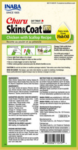 Inaba Churu Skin & Coat Chicken with Scallop Recipe Cat Treat