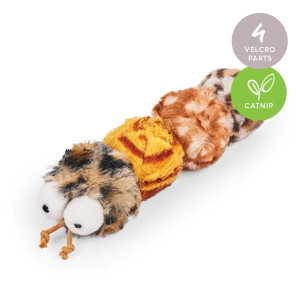 Kazoo Velcro Worm with catnip Cat Toy