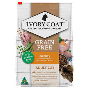 Ivory Coat Adult Dry Cat Food Grain Free Chicken Front