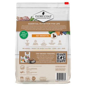 Ivory Coat Adult Dry Cat Food Grain Free Chicken Back