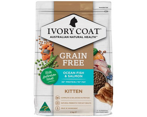 Ivory Coat Kitten Dry Cat Food Grain Free Ocean Fish & Salmon