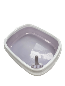 Petential Large Cat Litter Tray Lilac