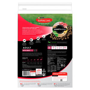 Supercoat Adult Dog Beef Dry Food 18kg