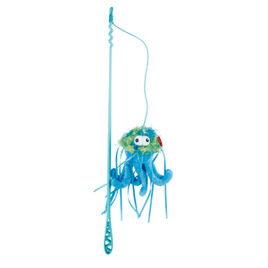 GIGwi Cat Laser Jellyfish Teaser Wand Cat Toy