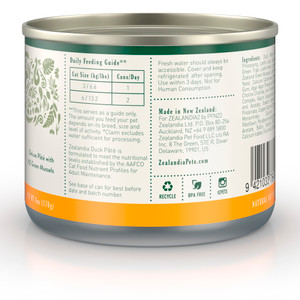 Zealandia Duck Pate  Wet Cat Food