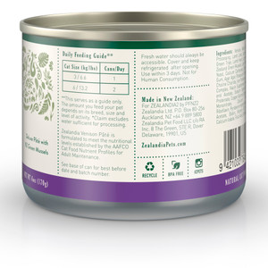 Zealandia Venison Pate Wet Cat Food