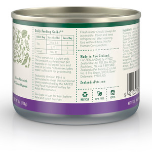 Zealandia Venison Pate Wet Dog Food
