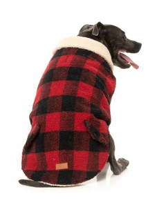 FuzzYard The Lumberjack Dog Jacket Red