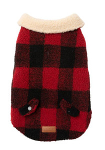 FuzzYard The Lumberjack Dog Jacket Red