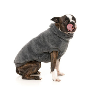 FuzzYard Turtle Teddy Dog Sweater Charcoal