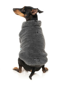 FuzzYard Turtle Teddy Dog Sweater Charcoal