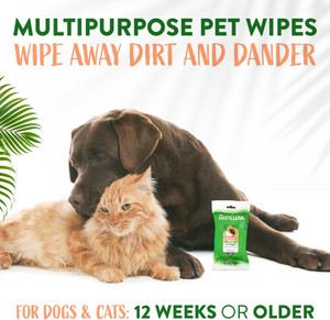 TropiClean Papaya & Coconut Luxury 2 in 1 Pet Wipes