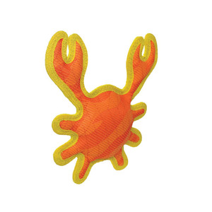 Tuffy Duraforce Toy Crab Tiger Orange/Yellow