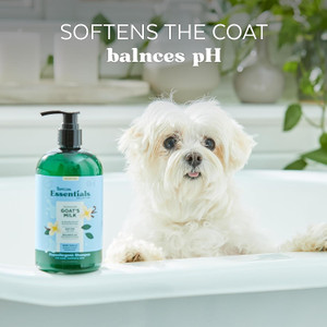 TropiClean Essentials Goat's Milk Pet Shampoo