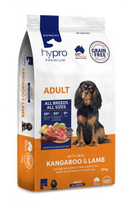 Hypro Premium Adult Grain Free Kangaroo & Lamb Dry Dog Food