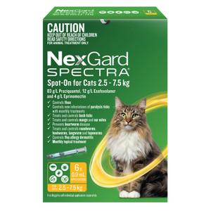 Nexgard Spectra Spot On for Large Cats 2.5kg-7.5kg