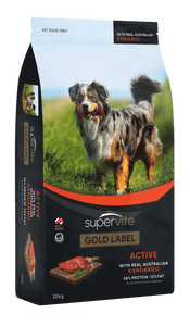 Supervite Gold Label Active Kangaroo Dog Dry Food