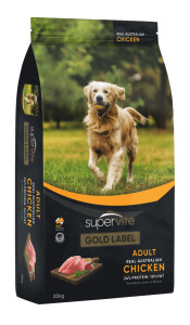 Supervite Gold Label Adult Chicken Dog Dry Food