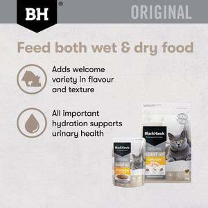 Black Hawk Original Chicken in Gravy Wet Cat Food Pouches