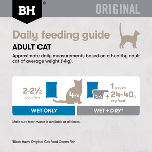 Black Hawk Original Chicken Seafood in Gravy Wet Cat Food Pouches