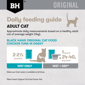 Black Hawk Original Variety Pack in Gravy Wet Cat Food Pouches