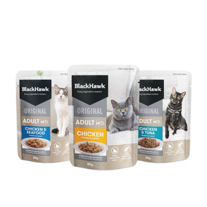 Black Hawk Original Variety Pack in Gravy Wet Cat Food Pouches