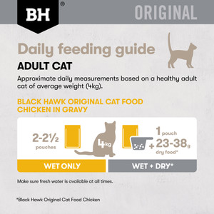 Black Hawk Original Variety Pack in Gravy Wet Cat Food Pouches