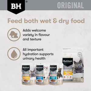 Black Hawk Original Variety Pack in Gravy Wet Cat Food Pouches