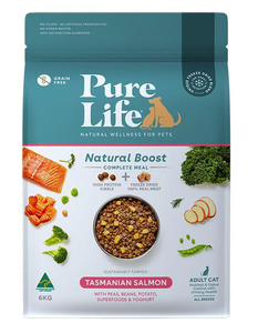 Pure Life Natural Boost Tasmanian Salmon Dry Cat Food