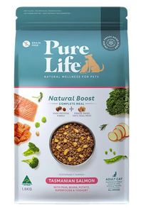 Pure Life Natural Boost Tasmanian Salmon Dry Cat Food