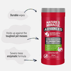 Nature's Miracle Advance Stain & Odor Eliminator Wipes