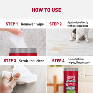 Nature's Miracle Advance Stain & Odor Eliminator Wipes