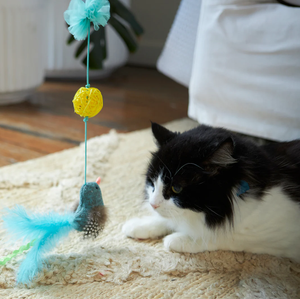 Kazoo Bluebird Chase & Play Wand Cat Toy