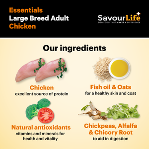 SavourLife Essentials Large Breed Dry Dog Food Chicken