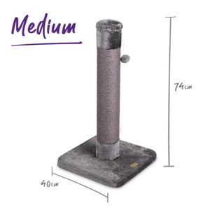 Kazoo Cat Scratch Post Charcoal