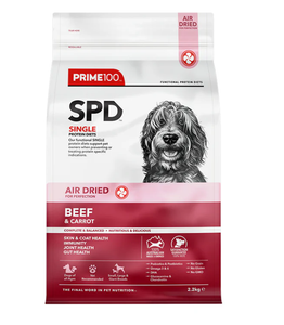 Prime 100 SPD Air Dried Beef and Carrot Dry Dog Food