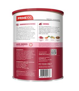 Prime 100 SPD Air Dried Beef and Carrot Dry Dog Food