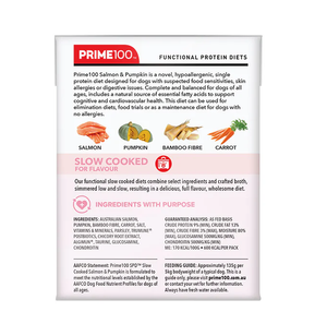 Prime 100 SPD Slow Cooked Salmon Pumpkin Wet Dog Food