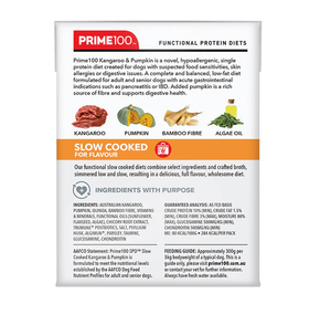 Prime 100 SPD Slow Cooked Kangaroo Pumpkin Wet Dog Food