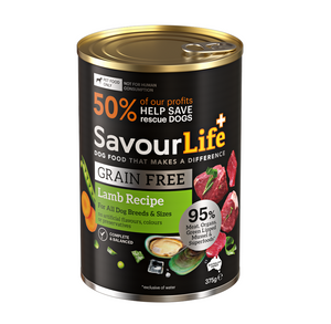 SavourLife Grain Free Adult Lamb Recipe Wet Dog Food
