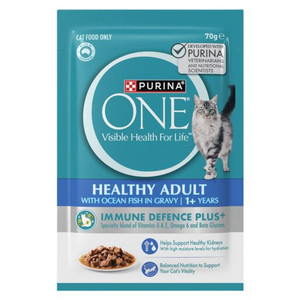 Purina One Cat Adult with Ocean Fish in Gravy Wet Cat Food