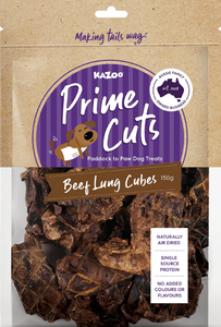 Kazoo Prime Cuts Beef Lung Cubes Dog Treat