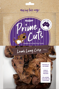 Kazoo Prime Cuts Lamb Lung Crisp Dog Treat