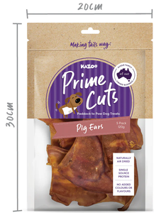 Kazoo Prime Cuts Pig Ears Dog Treat
