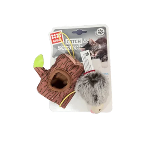 GIGwi Catch & Scratch Rookie Hunter Hedgehog Cat Toy