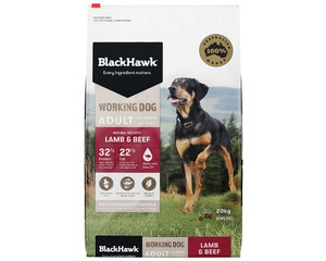 Black Hawk Working Dog Lamb & Beef Dry Adult Dog Food