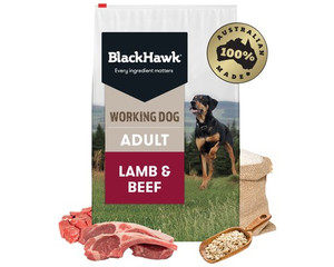 Black Hawk Working Dog Lamb & Beef Dry Adult Dog Food