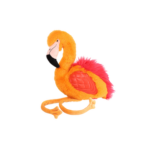 GIGwi Tropicana Flamingo Yellow Dog Toy