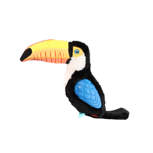 GIGwi Tropicana Toucan with TPR Black Dog Toy