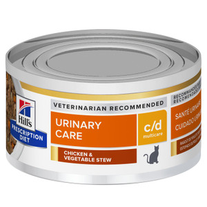 Hill's Prescription Diet c/d Multicare Chicken & Vegetable Stew Wet Cat Food